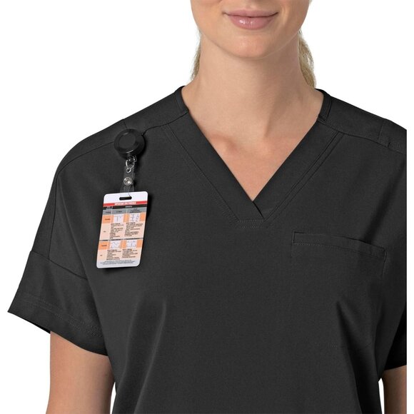 Women's Scrubs Flex Panel V-Neck Medical Top Durable Comfort Size M - Picture 3 of 11